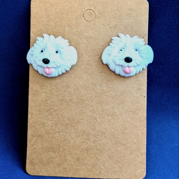 Sheepdog Stud Earrings